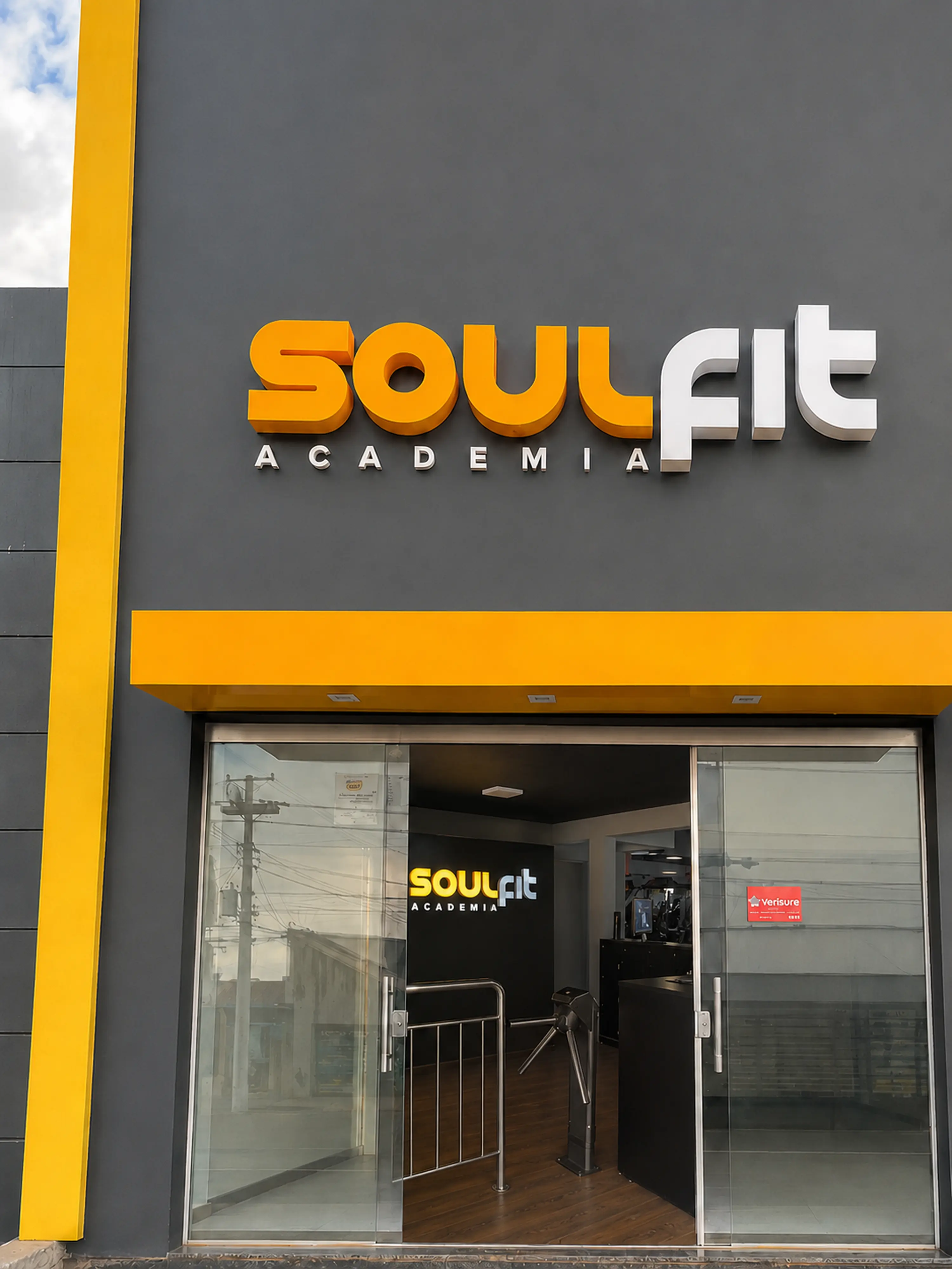 Fachada da Soul Fit Academia em Rio Verde